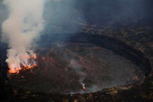 DR Congo Nyiragongo active volcanoes