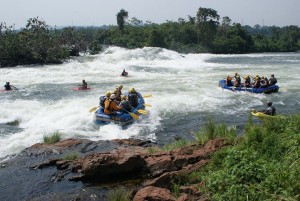 Water rafting fun on the Nile